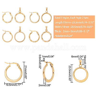 Комплекты украшений из нержавеющей стали 304 SJEW-UN0001-06G-1