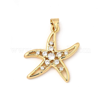 Латунные микро проложить кубического циркония подвески KK-I359-16G-02-1