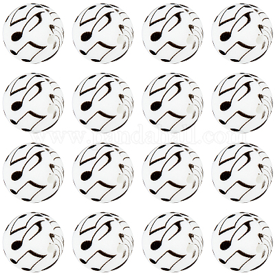 30 шт. печатные силиконовые фокусные бусины SIL-SC0001-73-1