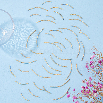 60 шт. 3 латунных трубчатых бусин KK-HY0001-90-1