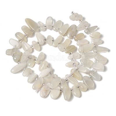 Натуральный лунный камень бисер нитей&nbsp;G-P604-A27-01-1