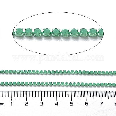 Железная цепочка для стеклянной чашки со стразами CH-U001-01I-1