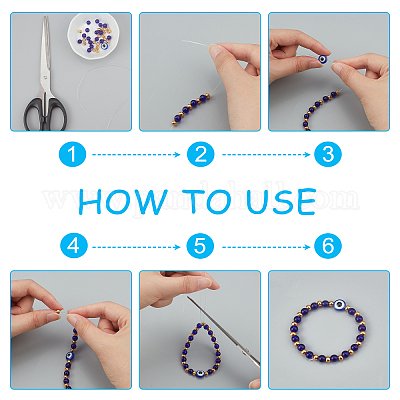 401 предмет набор для самостоятельного изготовления украшений в стиле «злые глаза» DIY-PH0002-16-1