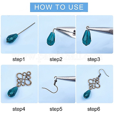 Наборы для самостоятельного изготовления сережек с узлом «Тринити» DIY-SC0012-12AB-1