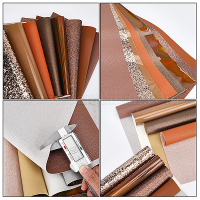 8шт прямоугольная ткань из искусственной кожи FIND-WH20020-24B-1