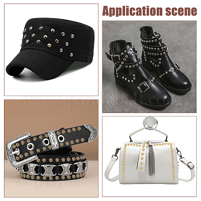 240 шт. 12 стиля латунных шпилек заклепок FIND-WR0011-58-1