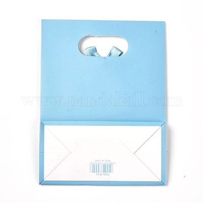 Бумага подарочные пакеты с дизайном ленты бантом CARB-TAC0001-01E-1