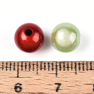 50 шт брызг покрашенный акриловые шарики&nbsp;MACR-YW0003-49-1