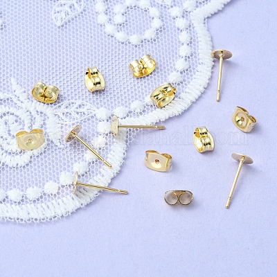 20 шт. фурнитура для сережек-гвоздиков из нержавеющей стали 304 STAS-YW0001-42E-1
