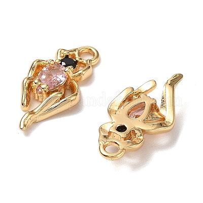 Латунные микро проложить кубического циркония подвески KK-A259-34G-1