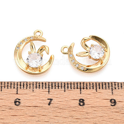 Латунные микро проложить кубического циркония подвески KK-N263-49G-1