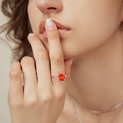 Регулируемый 925 овальный компонент кольца из стерлингового серебра с микропаве из кубического циркония STER-BC0003-56RG-1