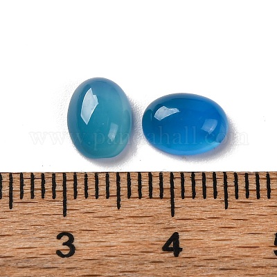 Кабошоны из натурального голубого агата&nbsp;G-H001-15D-1