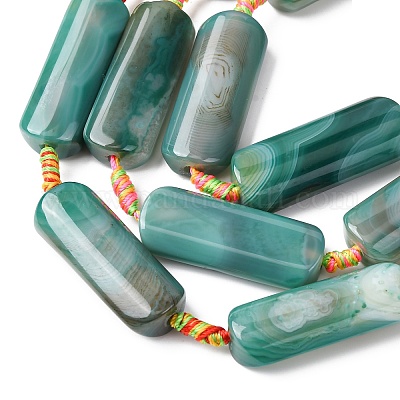 Chapelets de perles d'agate naturelle&nbsp;G-H342-B03-01-1