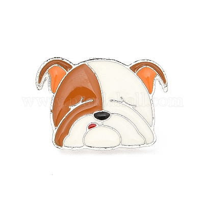 Эмалированная булавка с латунными защелками-бабочками JEWB-A006-04E-1