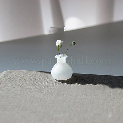Dollhouse Glass Bottle, Miniature Vase
