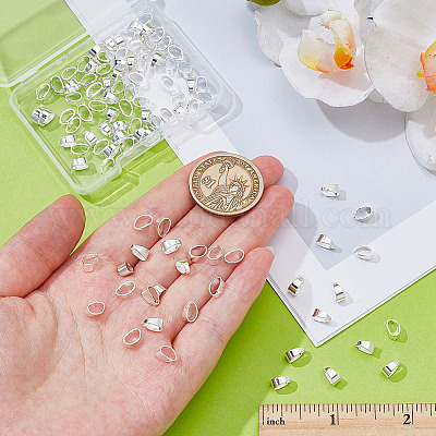 100 шт. латунные защелки на дужках KK-ME0002-95S-1