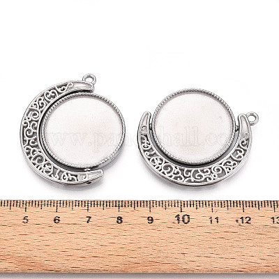 Вращающиеся подвески-кабошоны из не тускнеющей нержавеющей стали марки 304 X-STAS-N114-01P-1