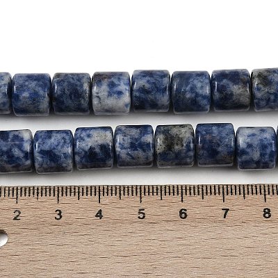 Натуральное синее пятно нитки из бисера яшмы G-G275-D21-10x10mm-1