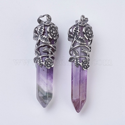 Natürlichen Amethyst wies Anhänger&nbsp;G-F529-B06-1
