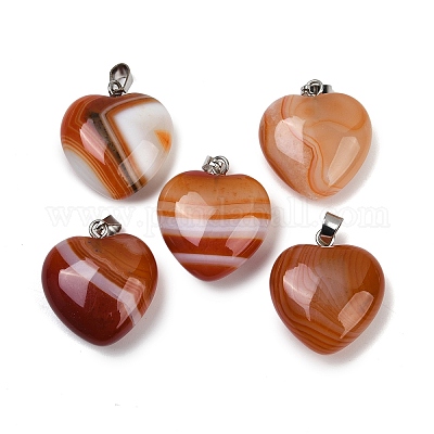 Окрашенные натуральные агатовые подвески G-G202-08A-1