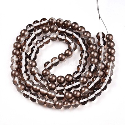 Запекание окрашенные прозрачные стеклянные бусины нити X1-DGLA-N011-8mm-09-1