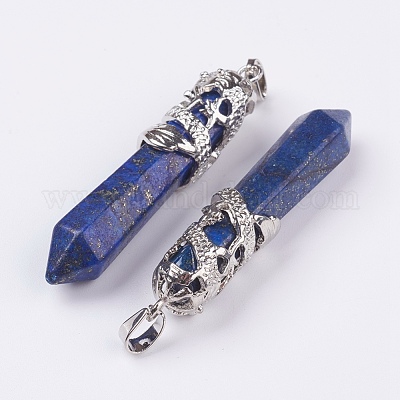 Натуральный лазурит большие остроконечные подвески G-G738-A-23-1