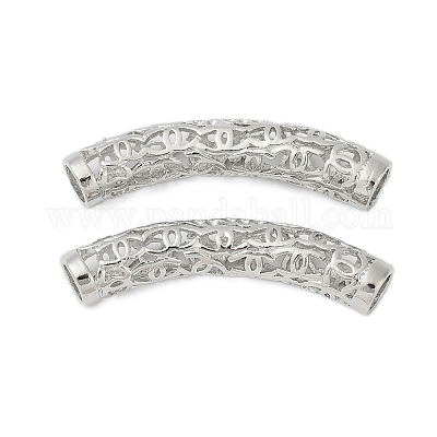 Полые латунные трубчатые бусины KK-G532-01P-1