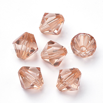 Прозрачные акриловые бусины TACR-S146-6mm-22-1