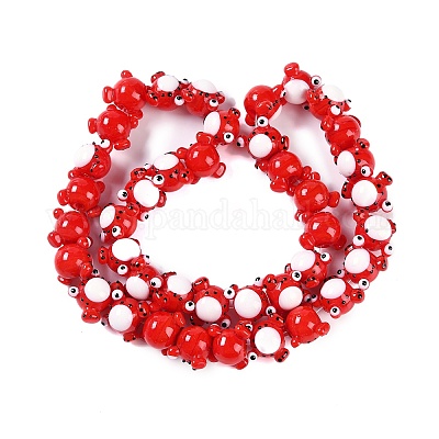 Бусы лэмпворк ручной работы LAMP-P066-07A-1