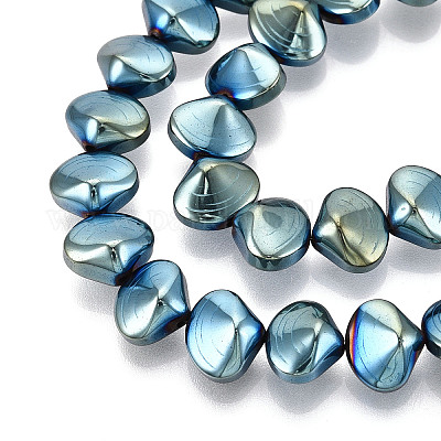 Гальванические нити из синтетических немагнитных гематитовых бусин G-T139-64D-1