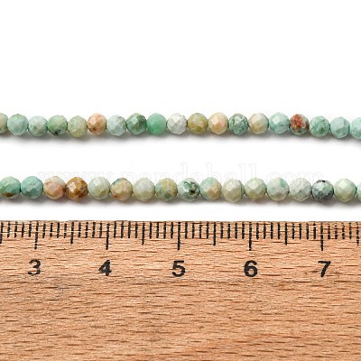 Бусы натуральная перуанская бирюза (яшма) G-A276-C13-3mm-1