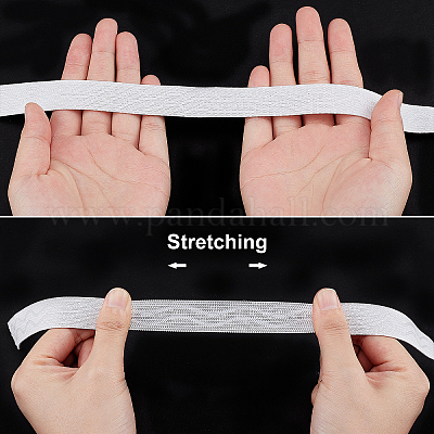 Wholesale Non-slip Transparent Silicone Polyester Elastic Band 