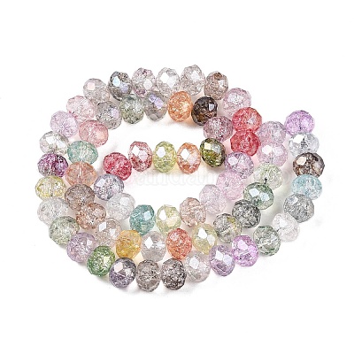 Прозрачные стеклянные бусины GLAA-T023-8mm-A15-1