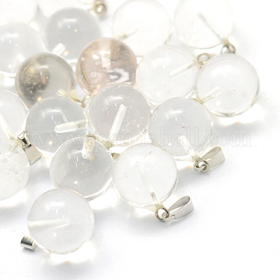Круглые кулоны из арбузного каменного стекла G-Q434-10-1