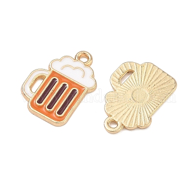 Pendentifs d'émail en alliage&nbsp;FIND-H020-01B-G-1