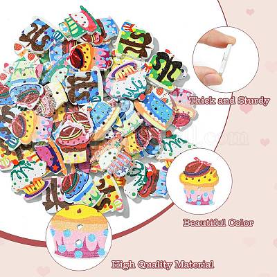 2-луночное деревянные пуговицы WOOD-CJC0816-002A-1