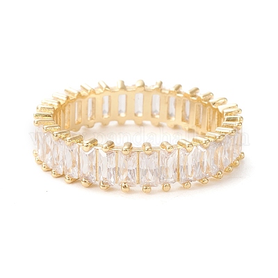 Кольца из латуни с микропаве KK-D533-01G-C-1