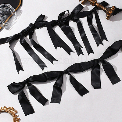 2 стиль баннеры с бантом из ткани&nbsp;AJEW-SP0002-70E-1