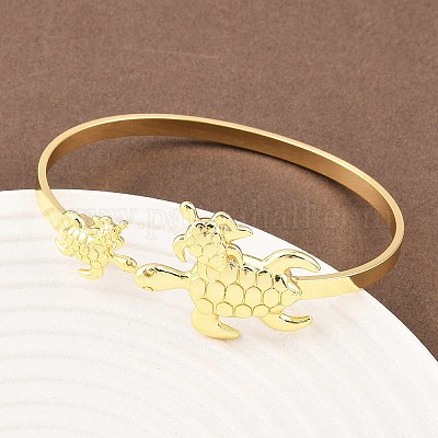 Браслеты-манжеты из латуни с морскими организмами для женщин BJEW-D368-03L-G-1