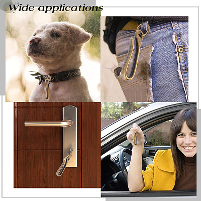 6 шт. 6 стиля застежки-крючки из сплава в тибетском стиле FIND-CP0001-73-1