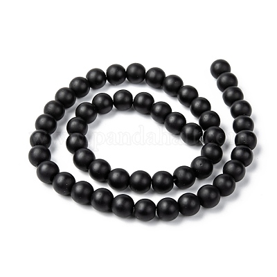 Непрозрачное стекло бисер нитей G-R345-8mm-38-1-1