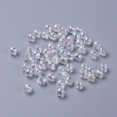 Экологичные прозрачные акриловые бусины PL732-2-1