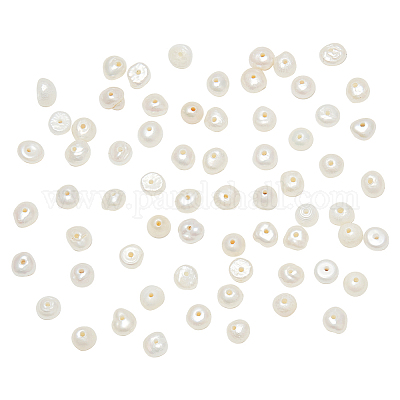66 шт. бусины из натурального пресноводного жемчуга PEAR-NB0002-51-1