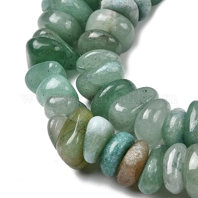 Естественный зеленый авантюрин бисер нитей G-A285-A03-01-1