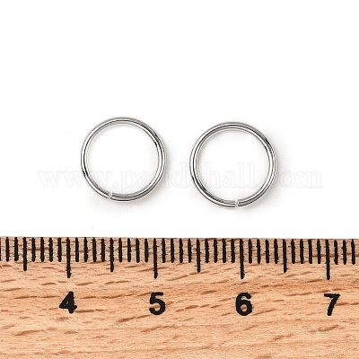 Латунные кольца прыжок открыт KK-B147-03I-P-1