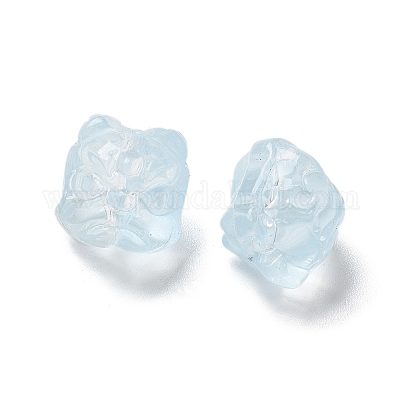 Выпечка расписные прозрачные стеклянные бусины GLAA-C035-01P-1