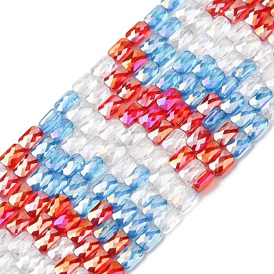 Chapelets de perles en verre électroplaqué&nbsp;EGLA-D300-05-17-1