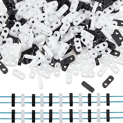 720шт 2 цвета 2-дырочные стеклянные бусины SEED-NB0001-55-1