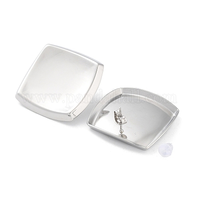 Некорневая серьга-гвоздик из нержавеющей стали 304 EJEW-H116-01C-P-1